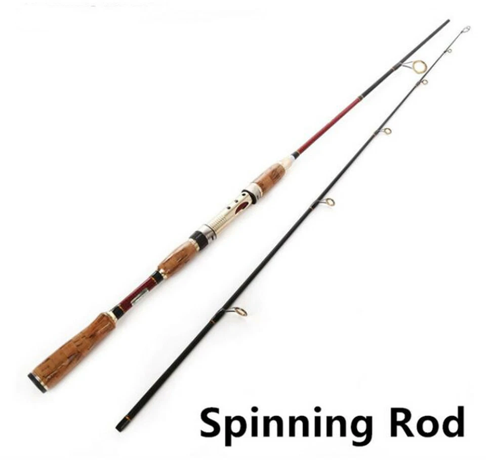 Caña de pescar giratoria de agua salada Jigging 2,1 m 2 secciones cañas de barco de acción rápida Foto 2 de 4