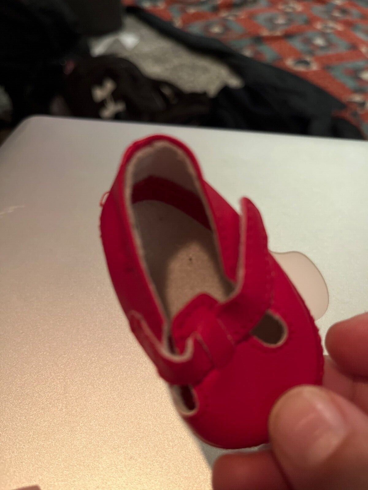 SAOLA SCARPA AMERICANA RAGAZZA BITTY BABY TWINS SINISTRA ROSSA SOLO DA DENIM E PLAID MEET DRESS