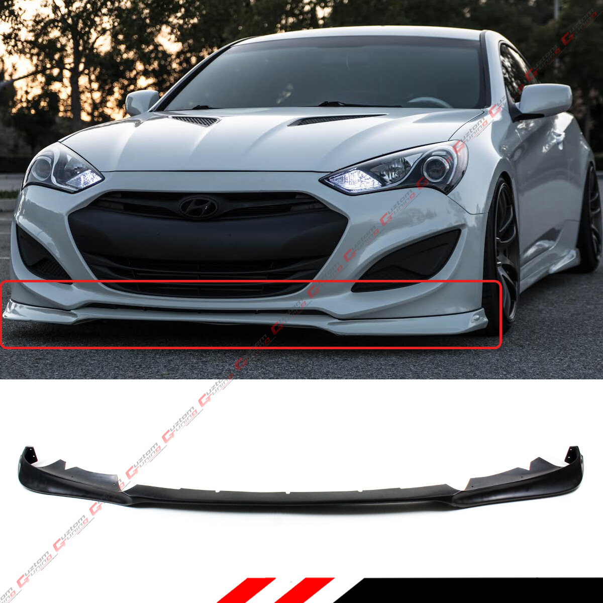 FITS FOR 2013-2016 Hyundai Genesis Coupe KDM KS Style Front Bumper