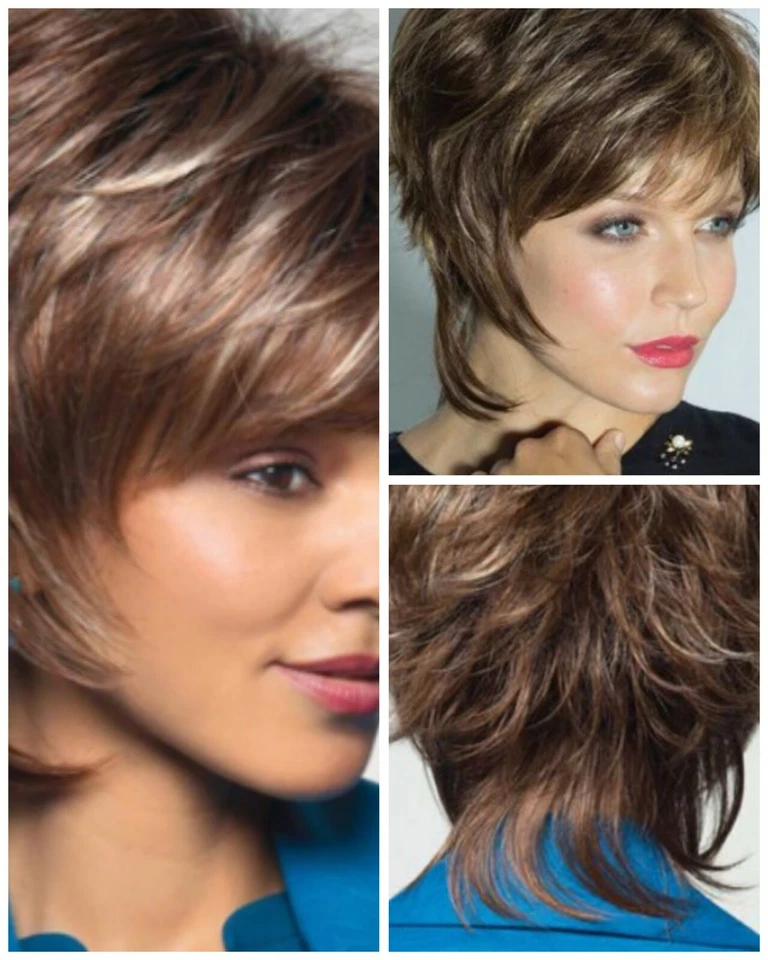 Peluca Bob Shag Noriko Millie Jengibre Marrón 1655 Marco Facial Flecos Tenues Nueva con Etiquetas Foto 2 de 4