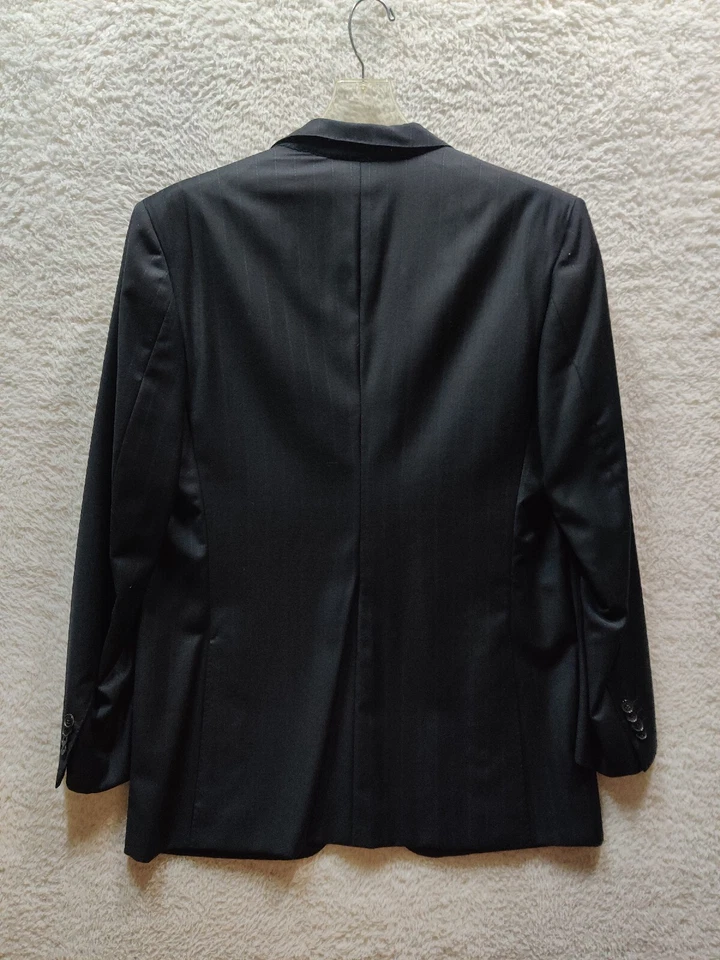 Chaqueta Blazer D'Avendza Roma A Medida a Mano %100 Lana Para Hombre Negra Talla 52L Foto 2 de 4