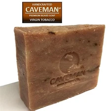 Original Handcrafted Beard and Body Soap by Caveman Virgin Tobacco
