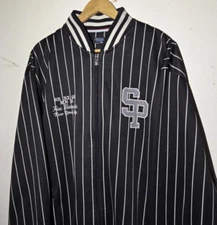 Vintage Southpole Brooklyn Stripe Jacket 90s Y2K USA Streetwear Skate Baggy XL