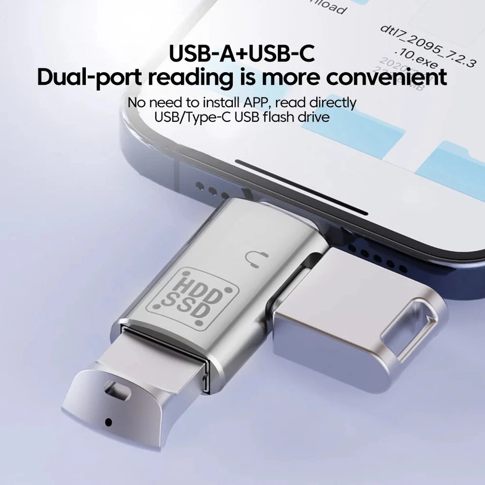 Type C to USB 3.1 U Disk Reader Audio Headphone Converter USB C Fast Charger - Image 3 of 4