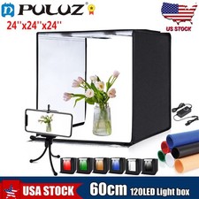 US PULUZ 24" Large LED Light Box Portable Photography Studio Shooting Photo Tent