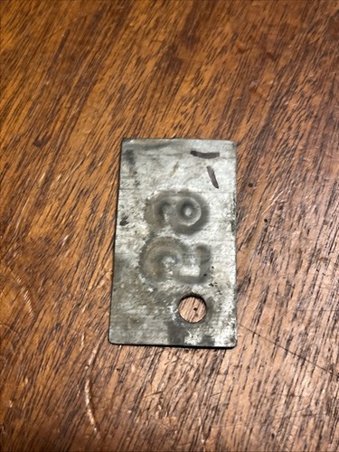 Vintage 1959 59 License Plate Registration Tags Metal Wisconsin One blue - Picture 5 of 5