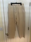 Men's Polo Ralph Lauren Light Tan Linen & Silk Flat Front Pants 35W & 30L — photo 1