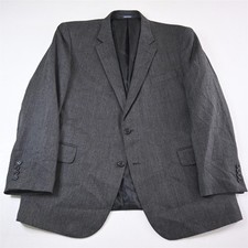 Stafford 48R Gray Merino Wool Tweed Mens Blazer Suit Jacket Sport Coat