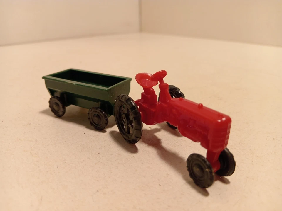 Jouef F Tracteur International Harvester Farmall avec tombereau 1/87 TBE - Photo 2/4