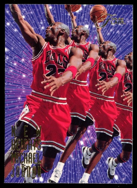 Michael Jordan 1995- 1996 Flair New Heights #4 Rare Insert