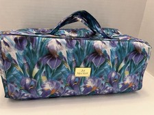 JM New York Roll-Up Travel Cosmetic & Jewelry Organizer Bag Black Gold Paisley — listing 6