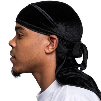 Superior Velvet Durag - Soft Velvet Durags for Men  Women, Long Double Wide S...