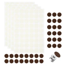 216Pcs Screw Hole Stickers and 200Pcs 11mm Screw Cover Caps, Coffee