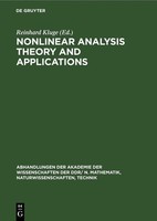 Wolfdietrich MüLler (U. A.) | Nonlinear Analysis Theory And Applications | Buch