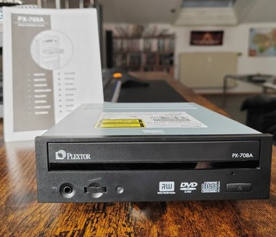PLEXTOR PX-708A DVD/CD-ROM DRIVE R+RW LAUFWERK IDE, schwarz