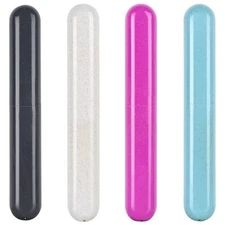 4 Pack Toothbrush Cases Travel Toothbrush Holder Gray, Purple, Blue, Beige