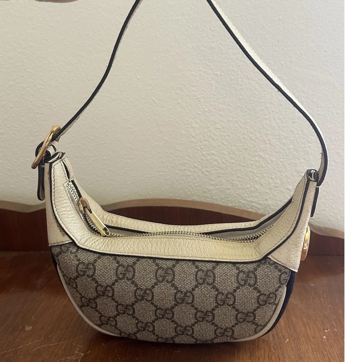 GUCCIバッグ Gucci Milano GG Monogram Leather Black Chain Shoulder Bag - E