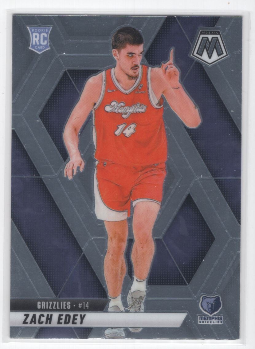 #248 2024-25 Mosaic BASE Zach Edey RC Grizzlies