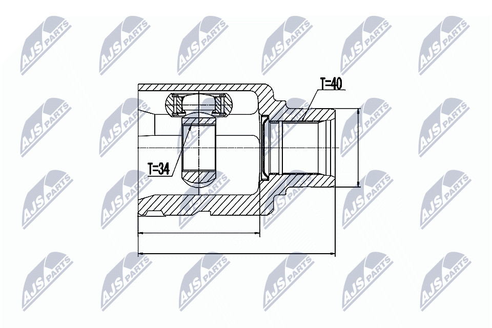 Front NTY OE NPW-VW-027 Joint Kit, drive shaft for AUDI,VW