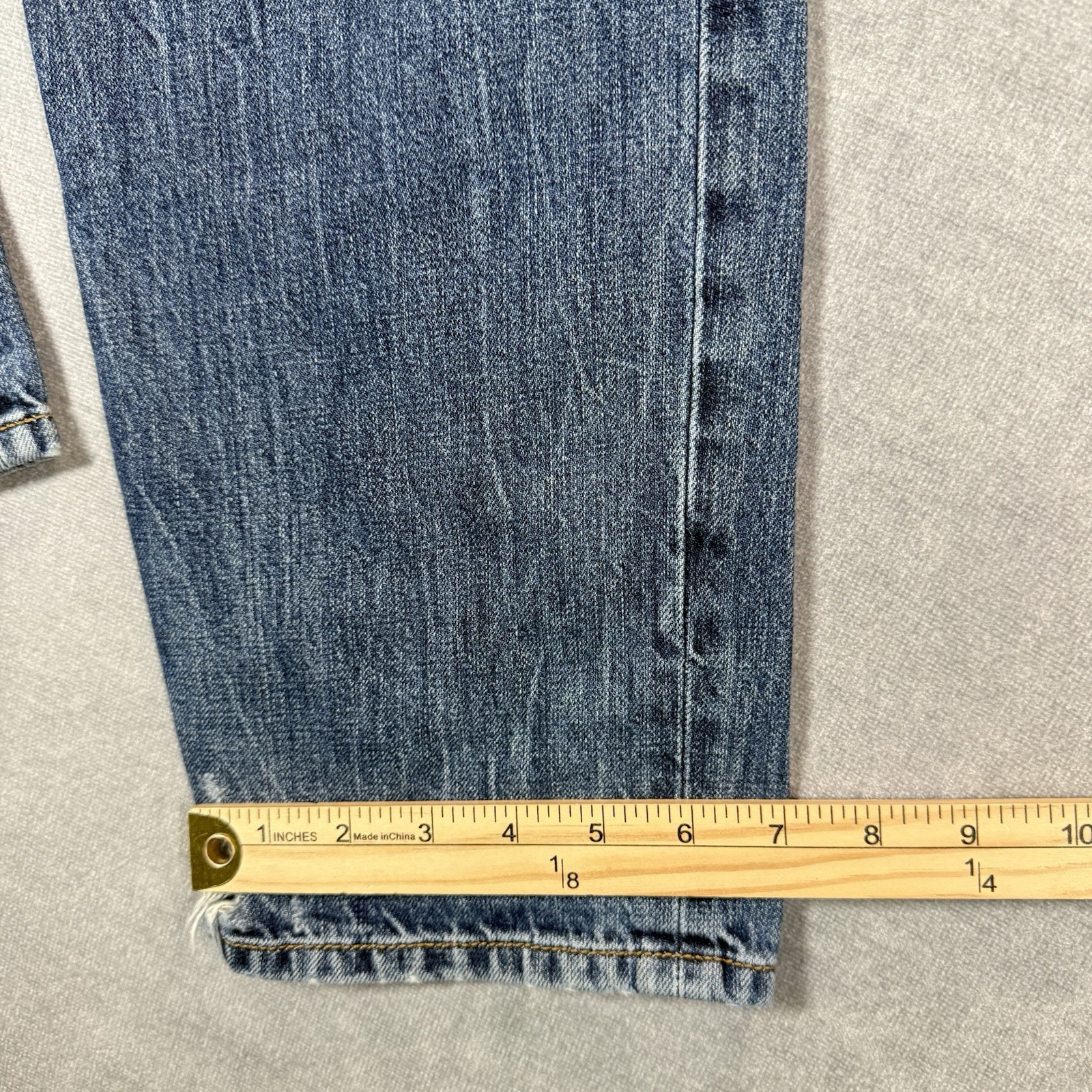 Diesel Jeans Men 36x30 Blue Mharky Slim Skinny Factory Distressed Rockstar 080AG thumbnail 12