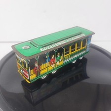 San Francisco Powell  Mason 514 Tin Litho Cable Car Friction Trolley Toy Japan