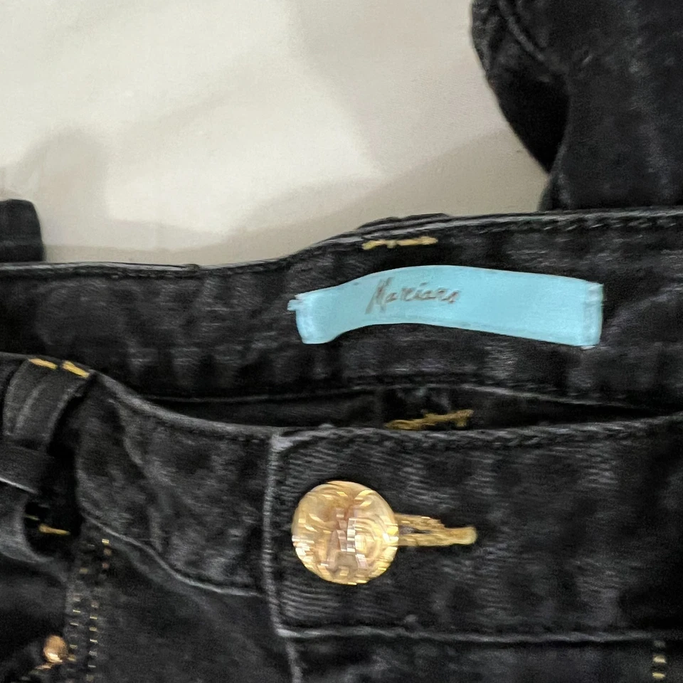 Женские джинсы Marciano размер 26 Y2K черные с заниженной талией эластичные узкие - Изображение 4 из 4