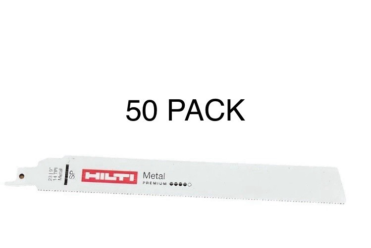 HILTI 9-Inch 14 TPI Heavy Duty Reciprocating Saw Blades for Metal Cutting 50-Pack