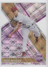 2019 Panini Elite Extra Edition Status Purple Die-Cut 92/125 Erik Miller #86 s3g