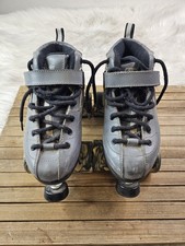 Sure Grip Rock Skates GT-50 Gray Lace Up Roller Skates Men's 7 Marbled Wheels