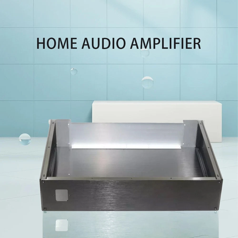 Carcasa De Aluminio Para Amplificador De Audio DIY - Chasis Universal Nobsound, Color Negro