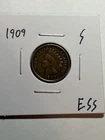1909 S INDIAN HEAD CENT VF/XF DETAIL KEY DATE