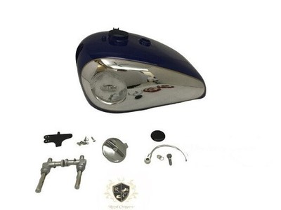 BSA Gold Star Catalina 2 Gal Dark Blue Tank + Cap & Tap & B Pipe|Fit For