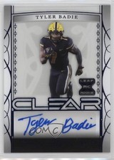 2022 Leaf Trinity Clear Auto Navy /49 Tyler Badie #CA-TB1 Auto 1cc7
