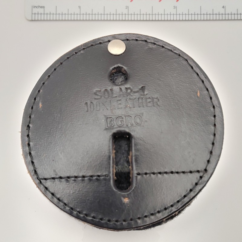 Round Leather Badge Holder For Star Shape Police Sheriff Highway Patrol Badge