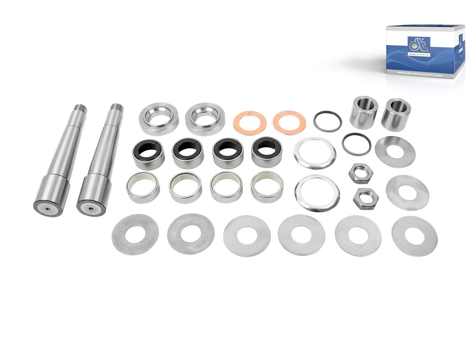Kit pivot de fusée de roue DT Spare Parts 5.92010 double essieu direction camion D1 50 D2 31
