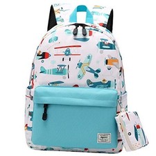 Toddler Backpack, Kids Backpack for Boys and Girls with Chest Strap Water Blue