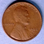 1924-D Lincoln Penny VF+ Condition but you grade it