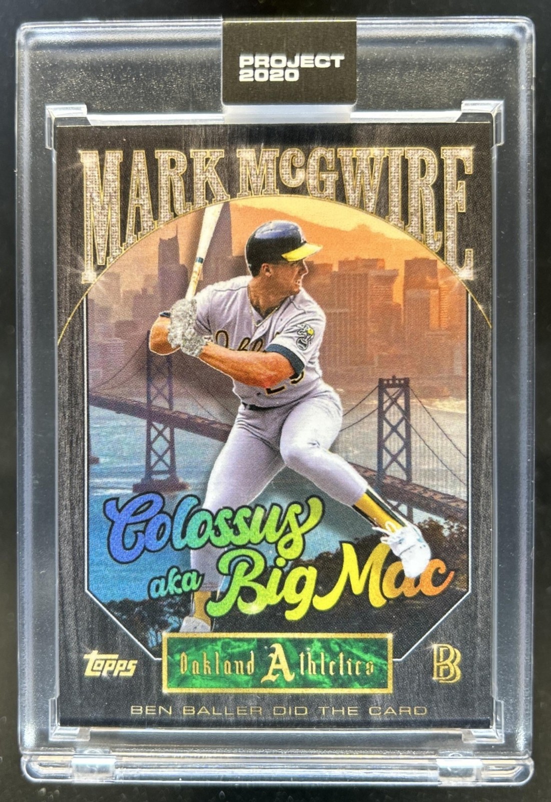2020 Topps Project Mark McGwire By Ben Baller #191 Athletics