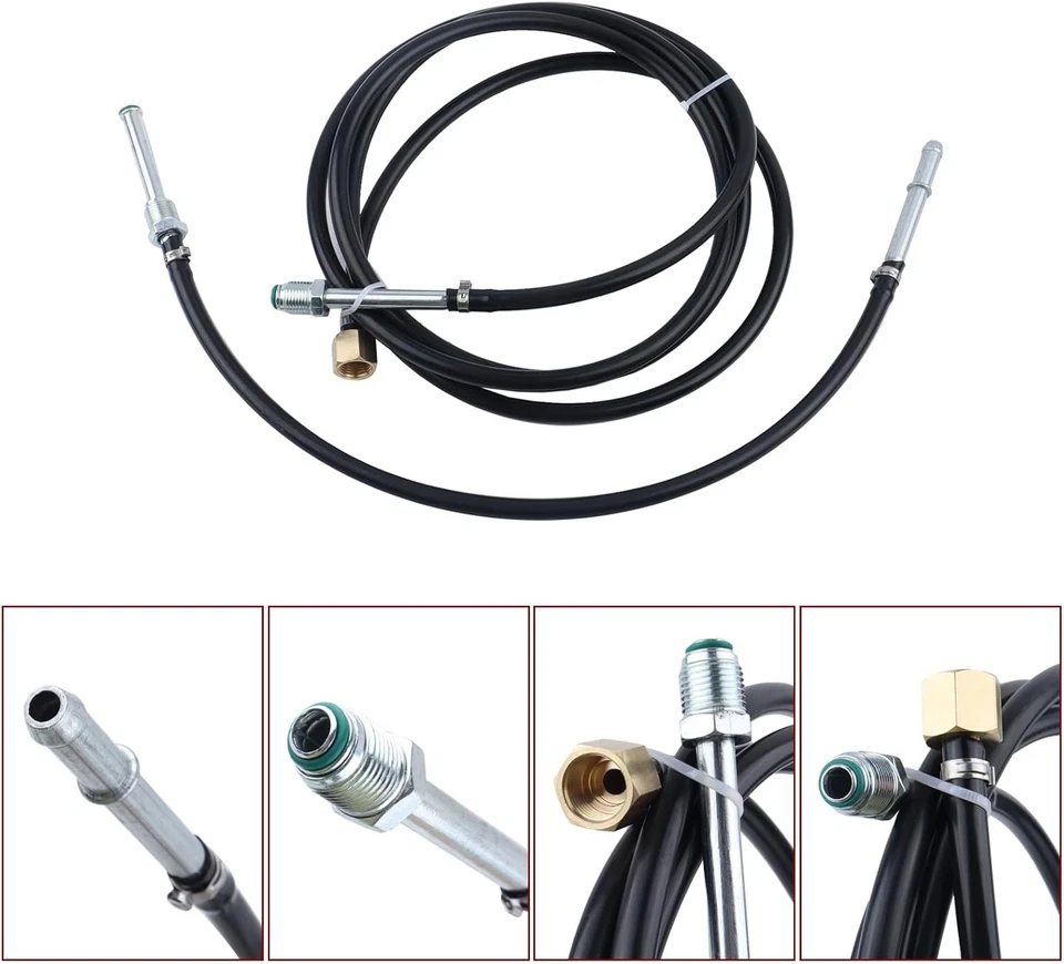 For 88-97 Chevrolet GMC C/K Trucks Nylon Tank to Engine Fuel Lines Kit Gas Only Foto 2 de 4