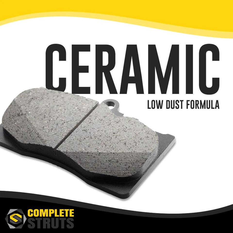 Rear Brake Rotors & Ceramic Pads Kit for Chevrolet Tahoe 2000-2001 6 Lug 324.5mm - Image 3 of 4