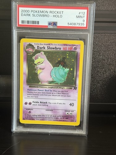 Dark Slowbro (Unlimited) graded PSA 9 for sale on eBay