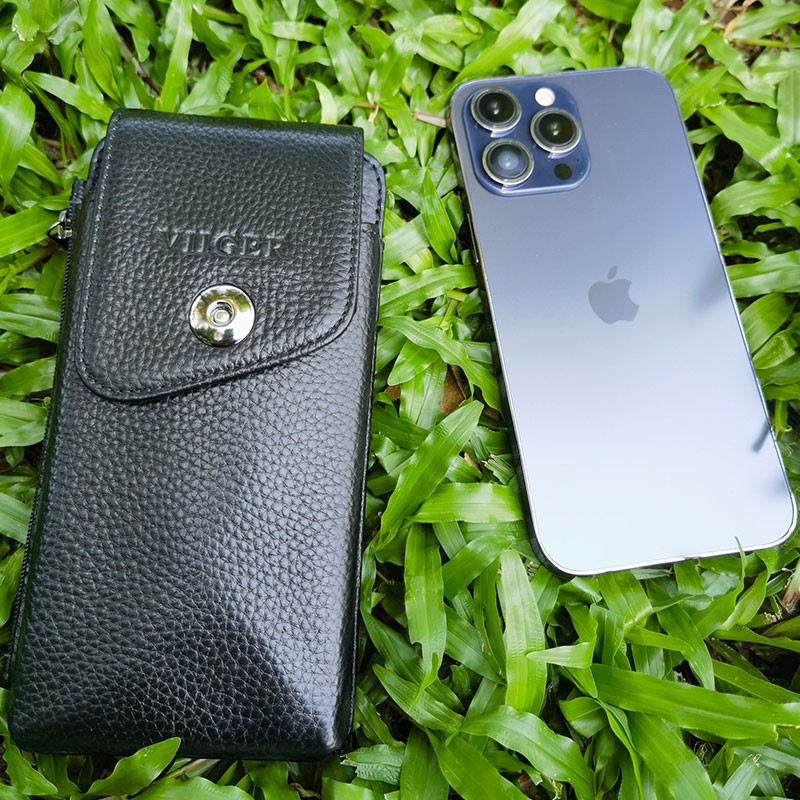 Leather Cell Phone Belt Holster for iPhone 17 Pro Max Universal Smartphone Pouch — image 16