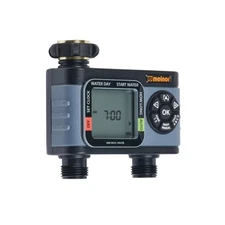Melnor Hydro Logic 2-Zone Digital Water Timer Faucet Hose Sprinkler Controller