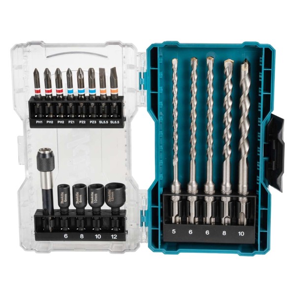 Makita Bohrer-Bit-Set E-07026 18-Teilig Bohrer-Bit-Set In Gut Sortierter Box Mit-image