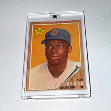 Topps 1962 #387 Lou Brock Rookie Card Chicago Cubs MLB Baseball Trading Card. rookie card picture