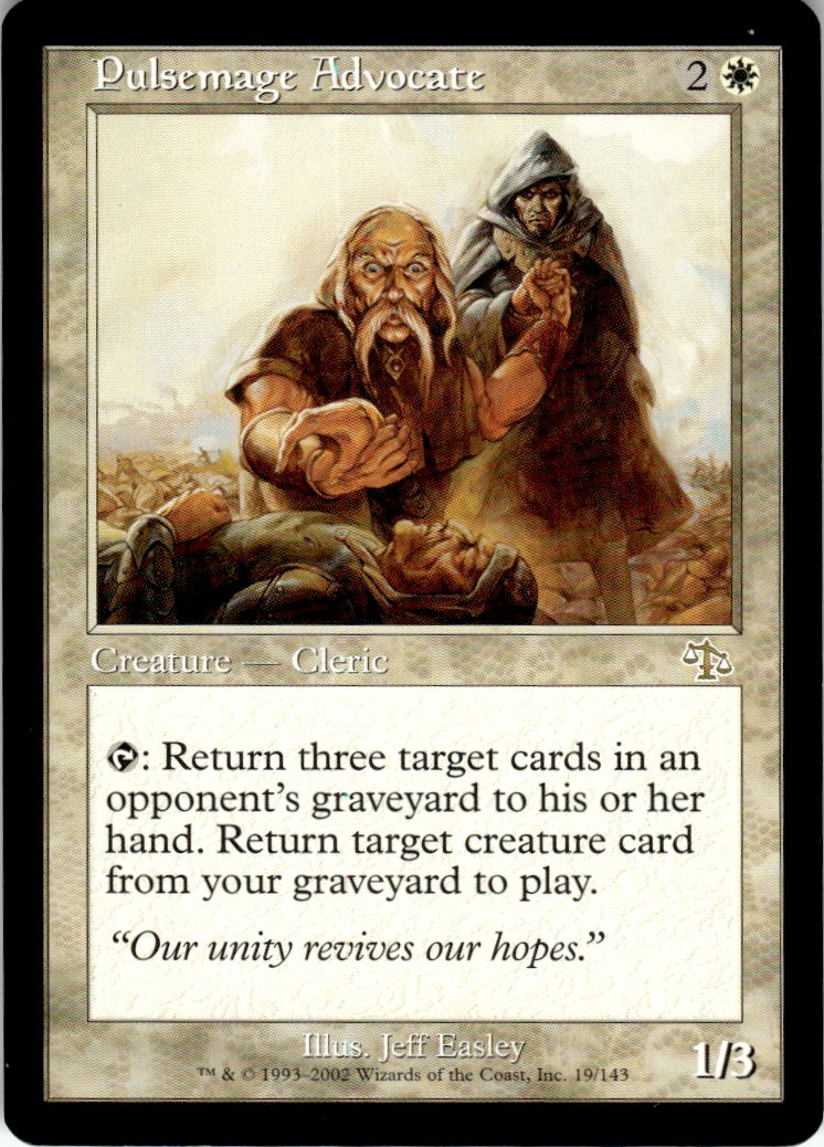 2002 Judgment Magic The Gathering Pulsemage Advocate 19/143 LP