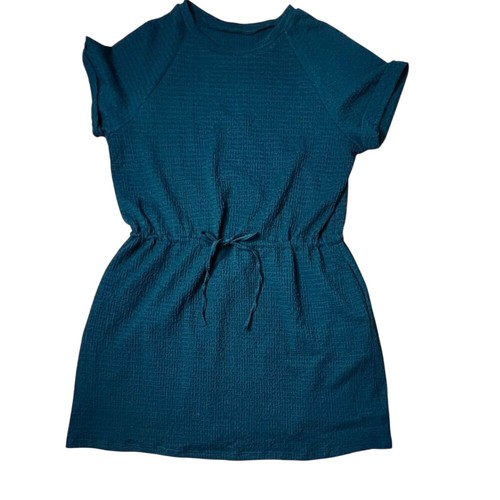 Abito copricostume Cupshe blu stropicciato Dolman con coulisse in vita GRANDE bohemien nuovo con etichette - Foto 13 di 16