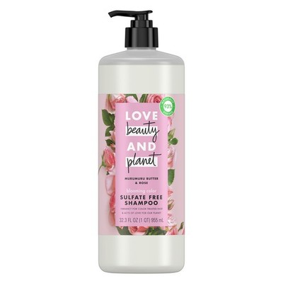 Love Beauty and Planet Blooming Color Sulfate-Free Shampoo Murumuru Butter & ...
