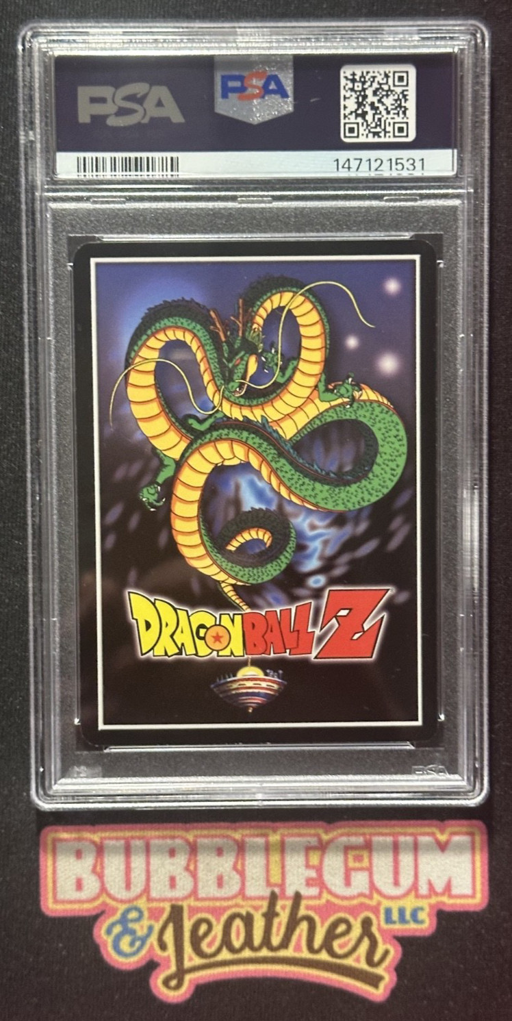 2002 Dragon Ball Z World Games Saga Black Style Mastery Unlimited Foil 119 PSA 7 view 2