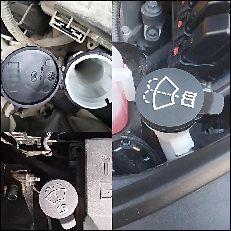Windshield Wiper Washer Fluid Reservoir Bottle Cap Cover For Chevrolet Corvette - Image 3 of 4